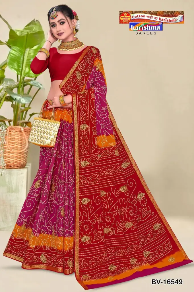 [16549] Karishma (Soft) Cotton Saree 1234