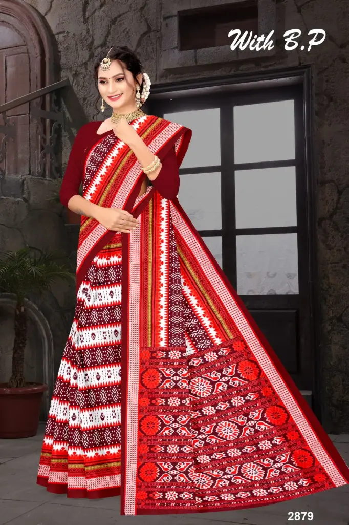 [2831] Sambalpuri Cotton Saree 1241