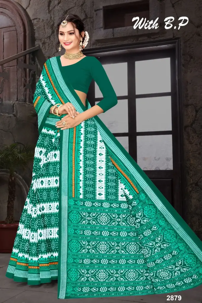 [2833] Sambalpuri Cotton Saree 1241